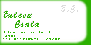 bulcsu csala business card